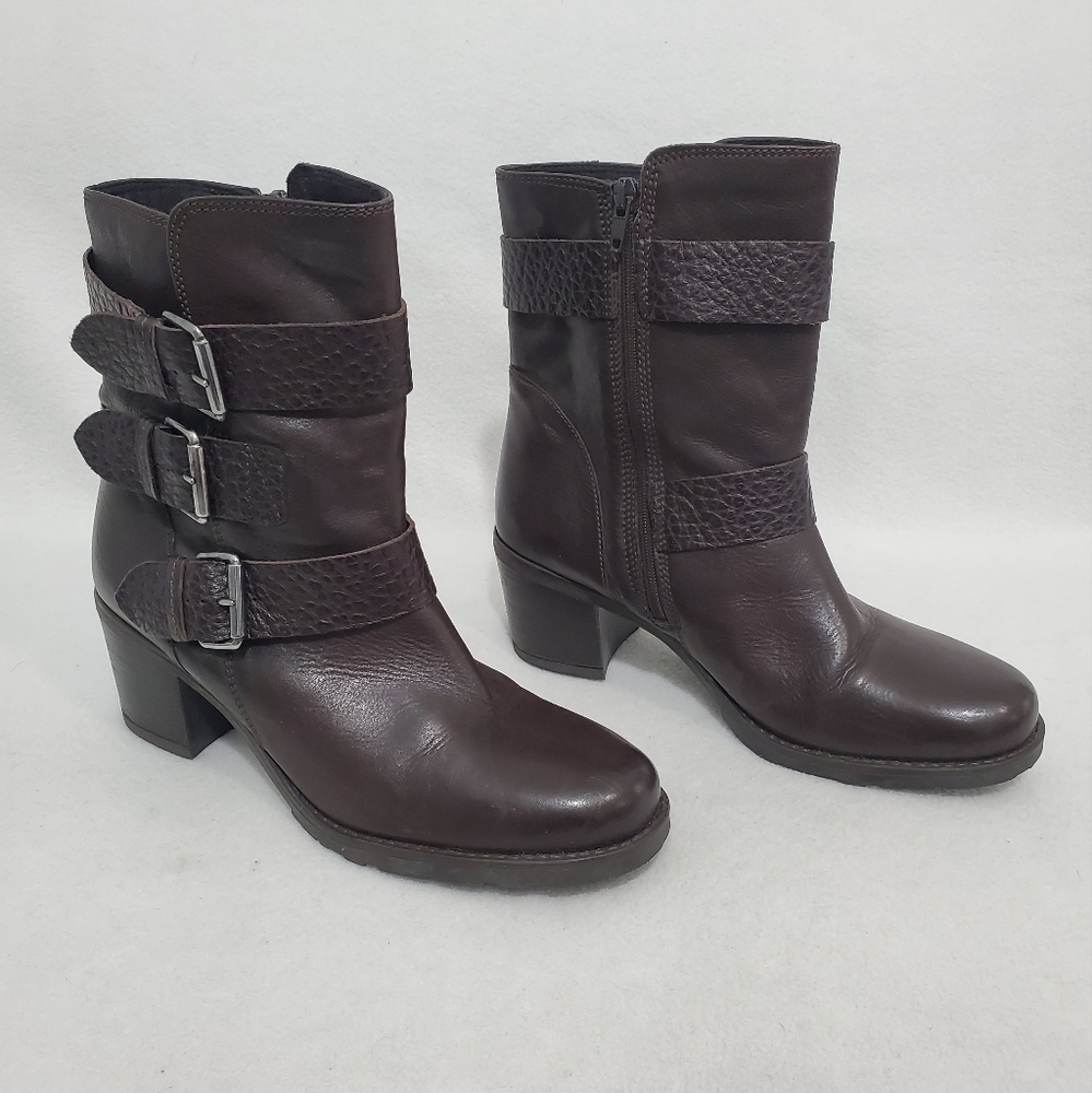 Clarks Fernwood Lake Brown Leather Boots